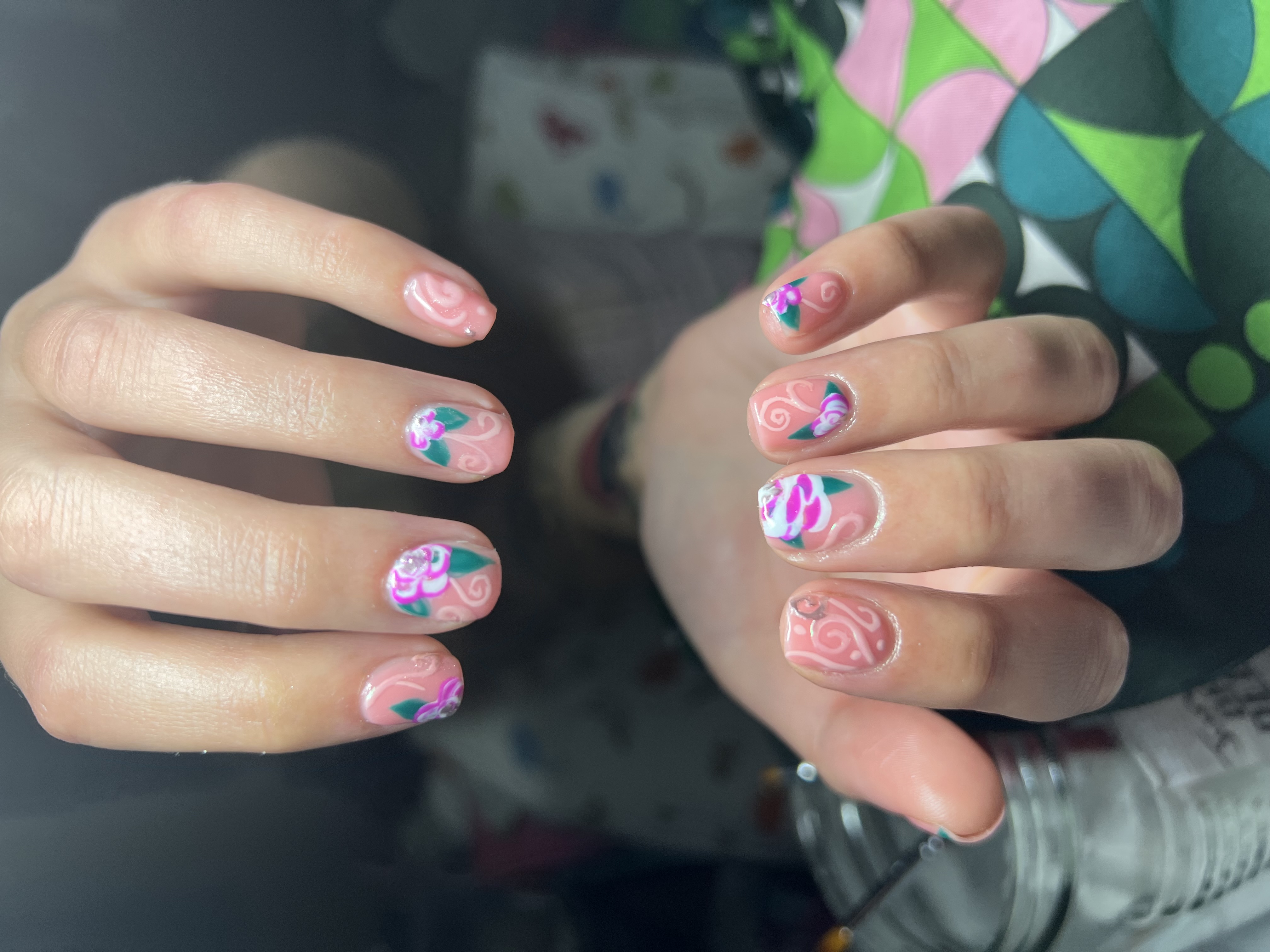 Builder gel overlay art